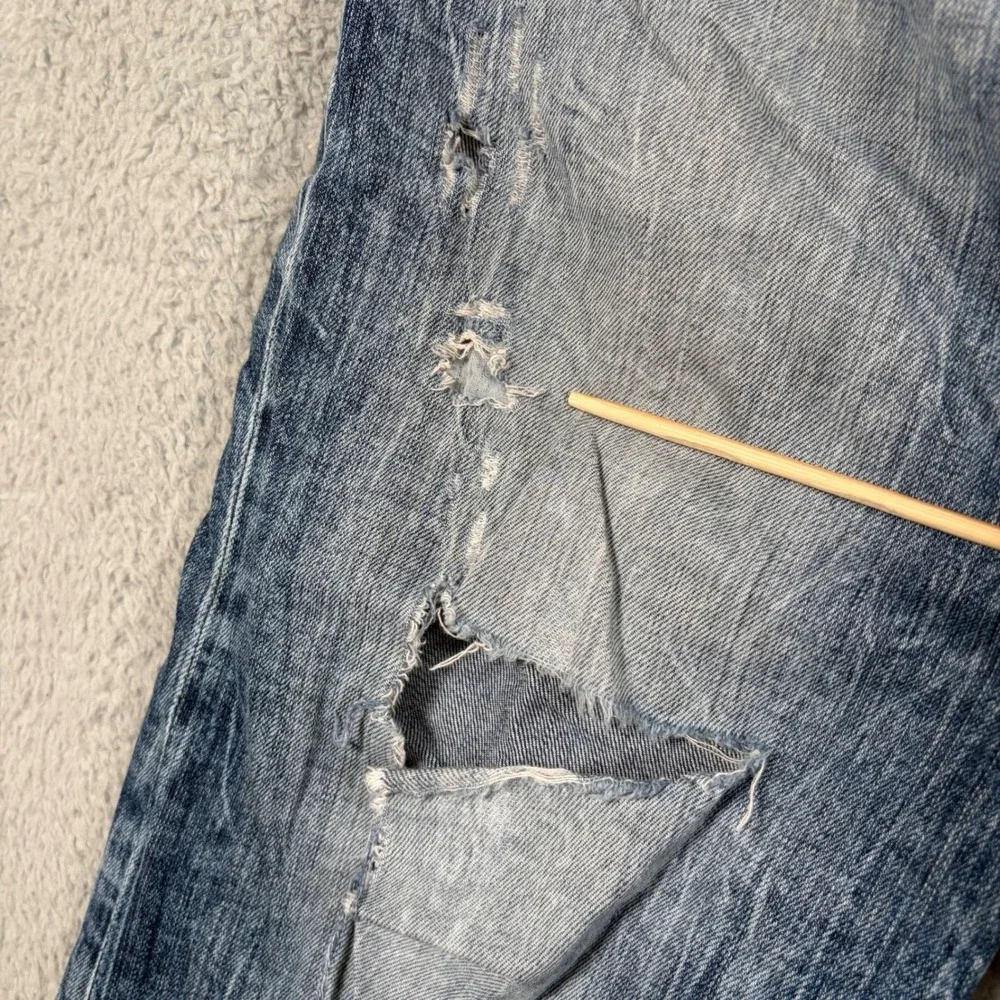 Big Star Pioneer Boot Jeans Mens 33L Distressed‎ Blue Wash Denim